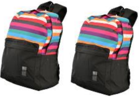 MOCHILA BASIC FEM LISTRAS