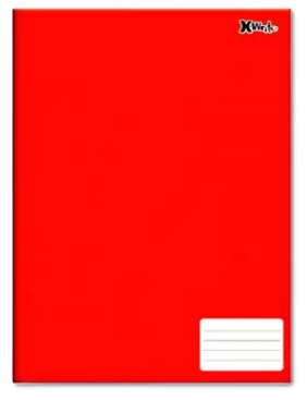 CADERNO UNIVERSITARIO BROCHURA 96F VERMELHO