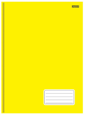 CADERNO UNIVERSITARIO BROCHURA 96F AMARELO