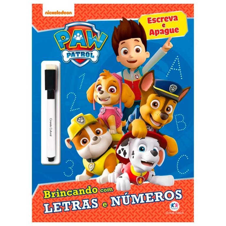 LIVRO ESCREVA E APAGUE PATRULHA CANINA UNI