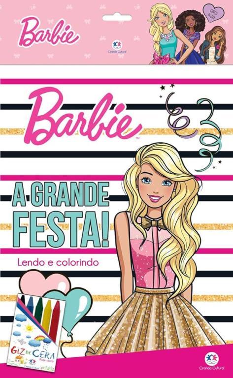 LIVRO BARBIE COM GIZ DE CERA UNI