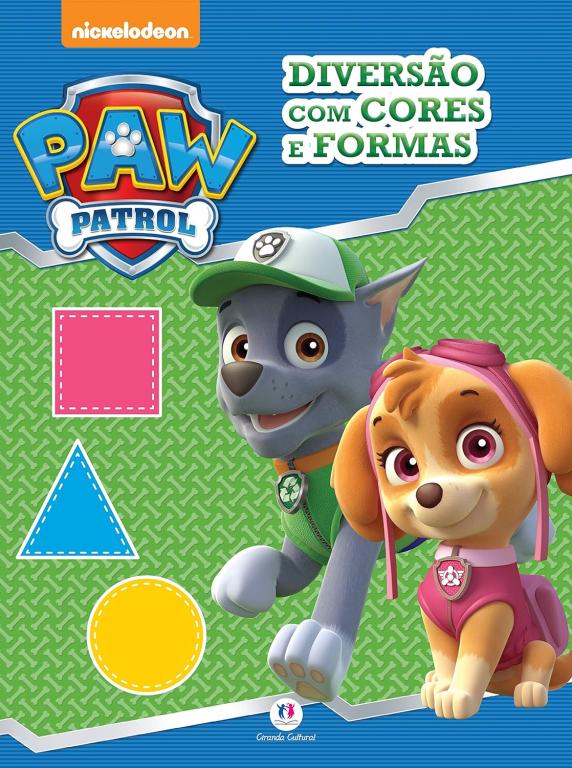 LIVRO PATRULHA CANINA DIVERSAO COM COR E FORMAS UNI