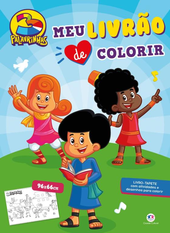 LIVRO MEU LIVRAO DE COLORIR 3 PALAVRINHAS UNI