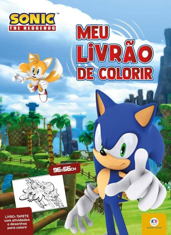 LIVRO MEU LIVRAO DE COLORIR SONIC UNI