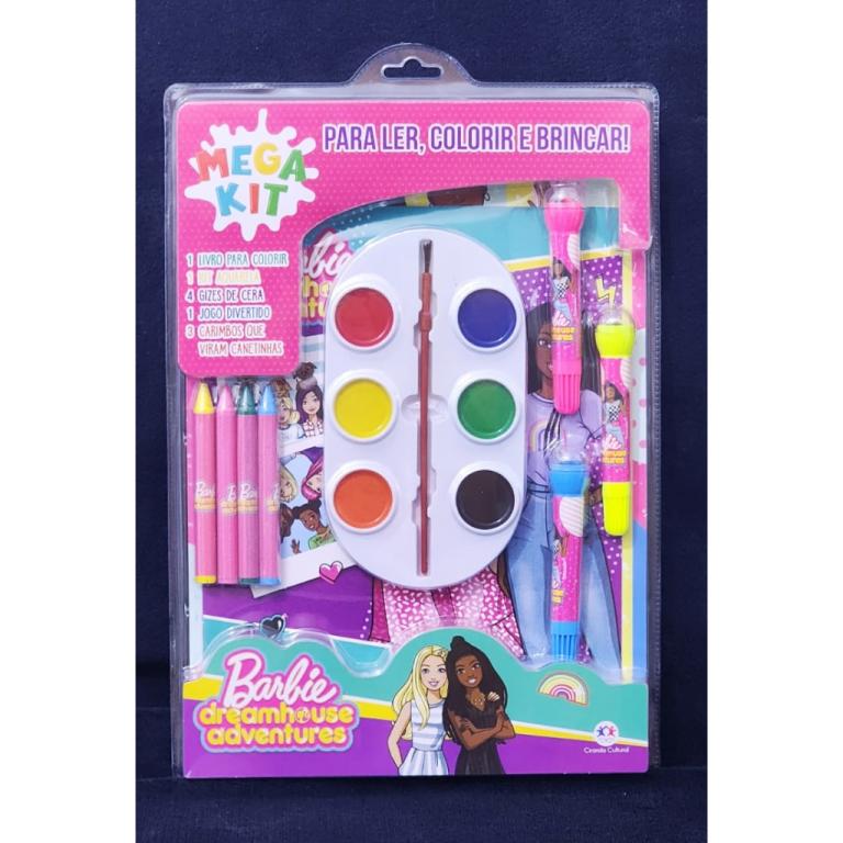 LIVRO BARBIE LER COLORIR E BRINCAR UNI