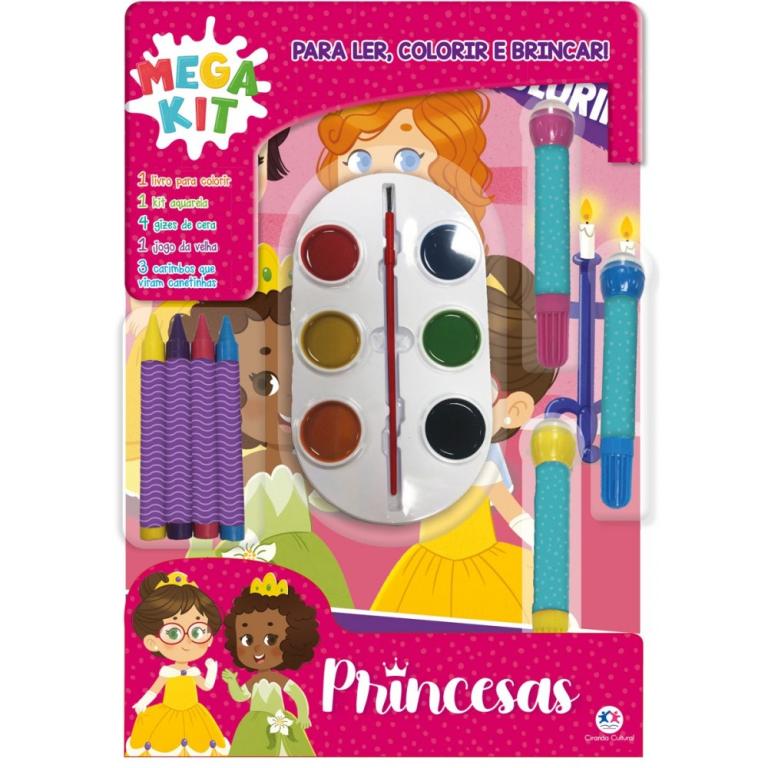 LIVRO PRINCESAS LER COLORIR E BRINCAR UNI
