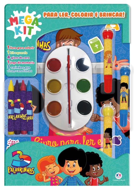 LIVRO 3 PALAVRNHAS LER COLORIR E BRINCAR UNI