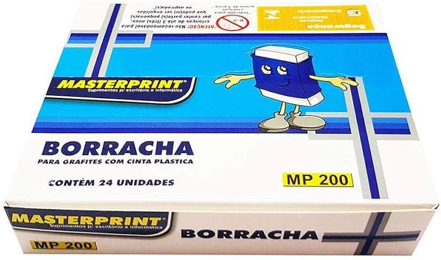 BORRACHA BRANCA TPR COM CAPA AZUL MP 200 CX/24