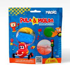 MASSA EVA PULA MOLDA 7 CORES SORT CARROS