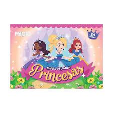 MALETA DE PINTURA 24 PÇS PRINCESAS