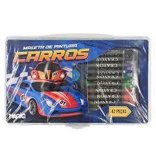 MALETA DE PINTURA 42 PÇS CARROS