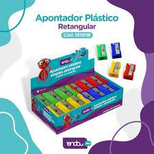 APONTADOR PLASTICO SIMPLES RETANGULAR CX 24 UNI
