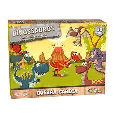 QUEBRA CABEÇA 30 PÇS DINOSSAUROS UNICA 0965-1 UNI
