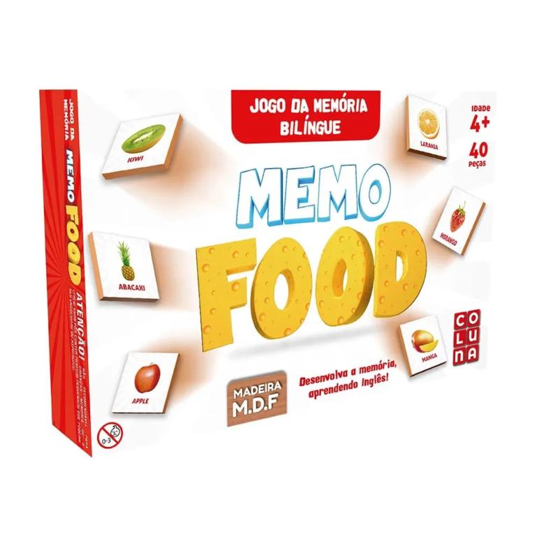 JOGO DA MEMORIA MEMO FOOD 0909 UNI