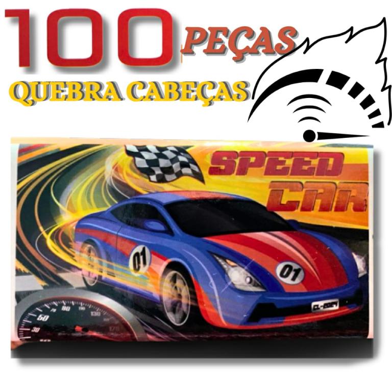 QUEBRA CABEÇA SPEED CAR 100PÇS  792457 UNI