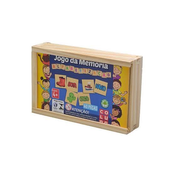 JOGO DA MEMORIA ALFABETIZAÇÃO 40 PÇS 790703 UNI