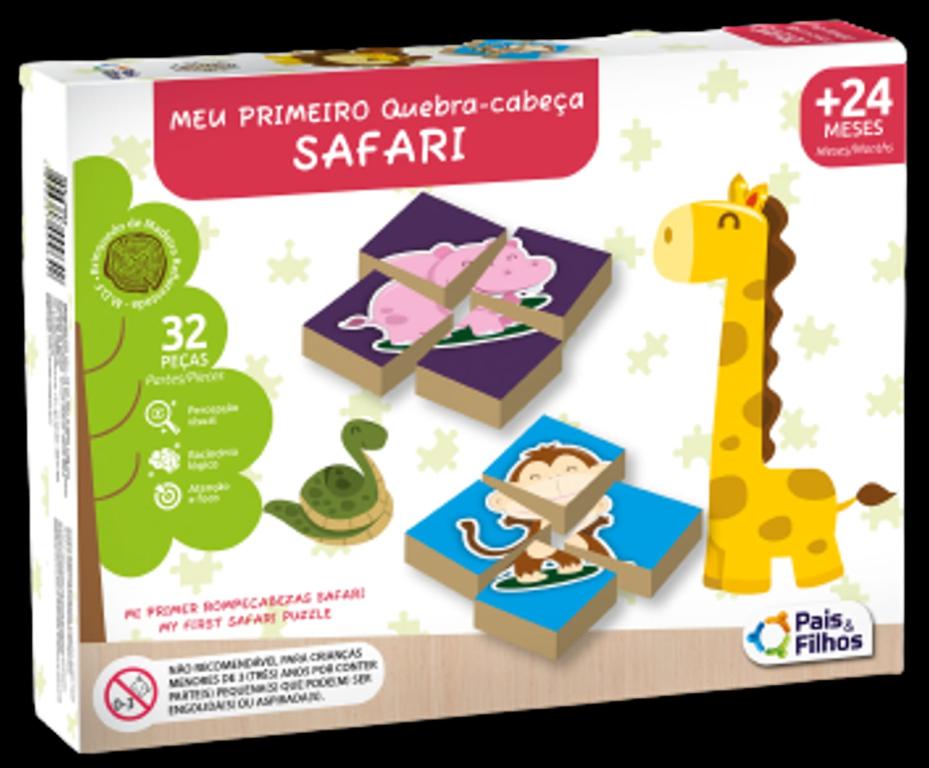 MEU PRIMEIRO QUEBRA CABEÇA SAFARI 2918 UNI