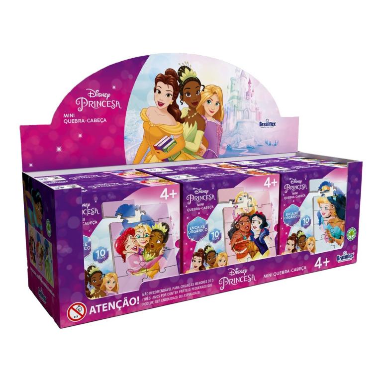 MINI QUEBRA CABEÇA MADEIRA PRINCESA 811076 UNI