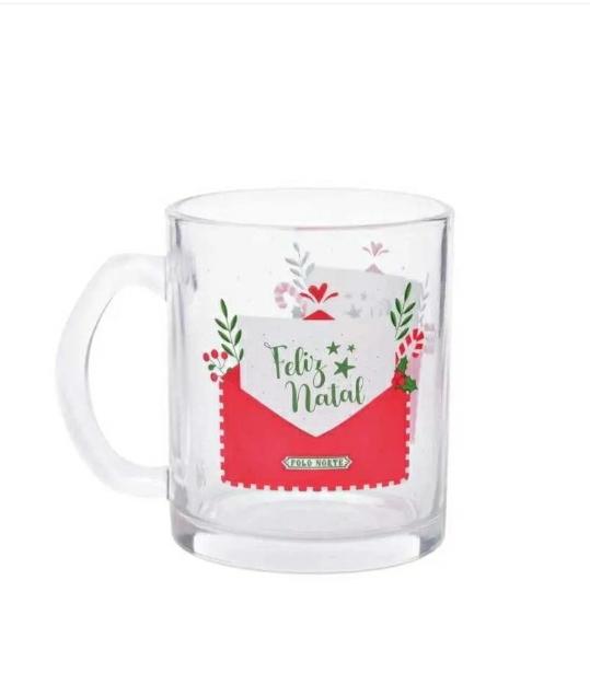 CANECA CARTA PAPAI NOEL VD NTD70010 340ML UNI