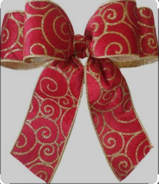 LAÇO  NATAL VERM 28CM NTA12926 UNI