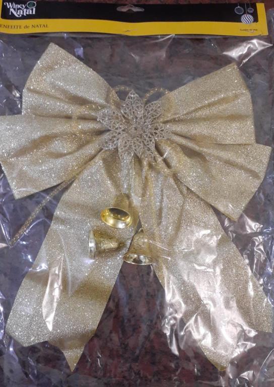 LAÇO DUPLO COM SINOS 30X40CM NTA12924 UNI