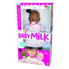 BONECA BABY BY MILK NEGRA