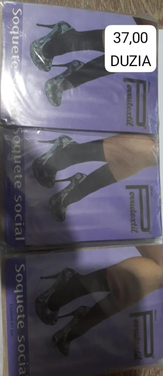 MEIA SOQUETE SOCIAL 3/4 PRETA