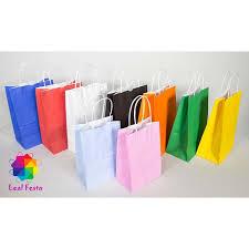 SACOLA COM ALCA PAPEL MEDIA KRAFT NATURAL PCT C/10