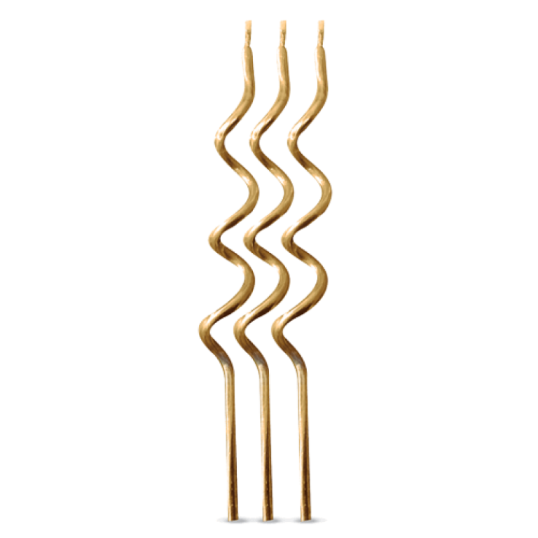 VELA ESPIRAL DOURADO 6 UNI