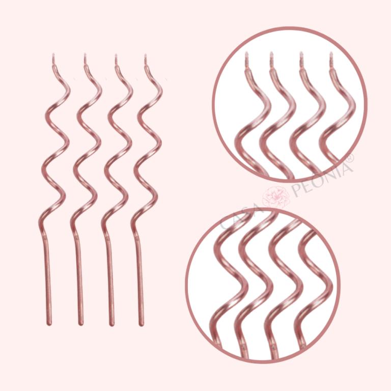 VELA ESPIRAL ROSE GOLD 6 UNI