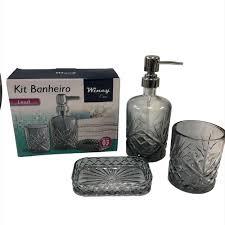 KIT BANHEIRO MUSK VIDRO 3PCS