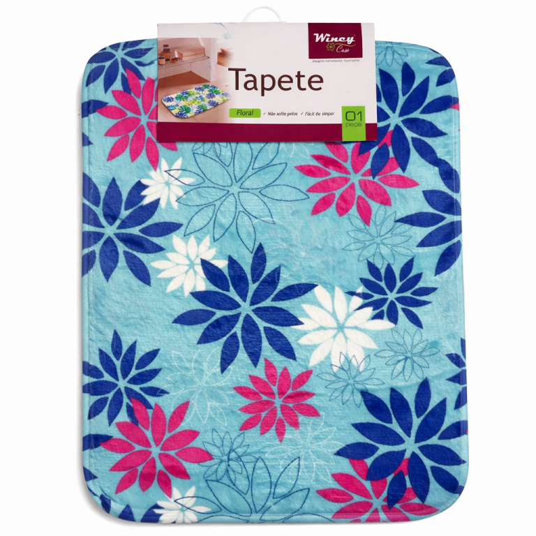 TAPETE 40X60 MICROFIBRA RT FLORAL