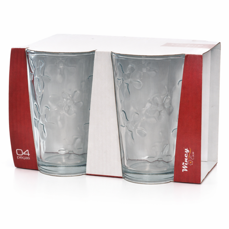 CJ COPO FRANCA BUBBLES VIDRO 200ML 4PCS