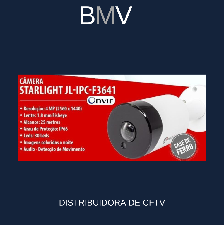 Câmera IP Onvif Starlight Fisheye colorida a noite de 4MP com áudio e detecção de movimento Jl prote