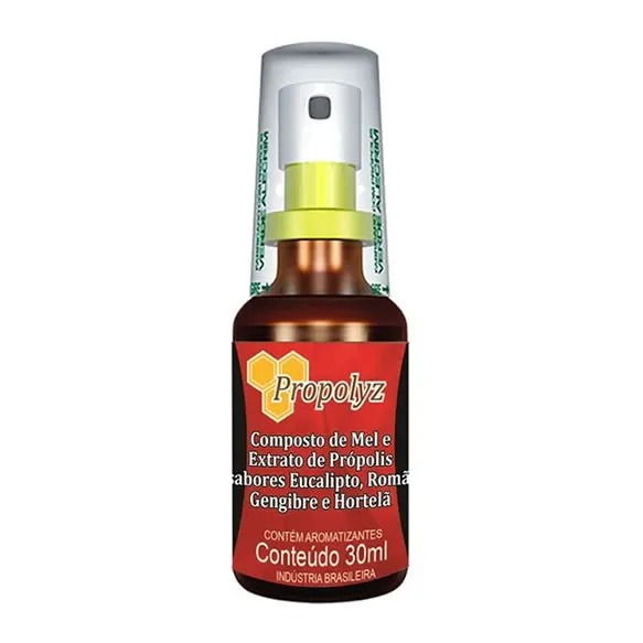 Spray de Mel e Própolis com Eucalipto, Romã, Gengibre e Menta 30ml – Duom