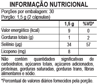 Licopeno com selênio 60caps Duom