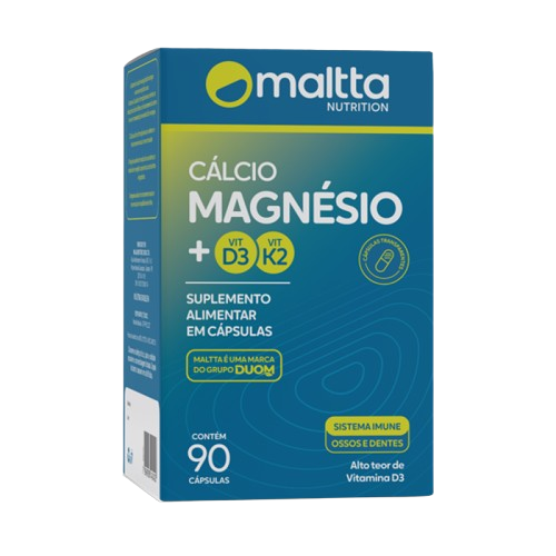 Calcio + Magnesio (D3+K2) 90cáps Maltta
