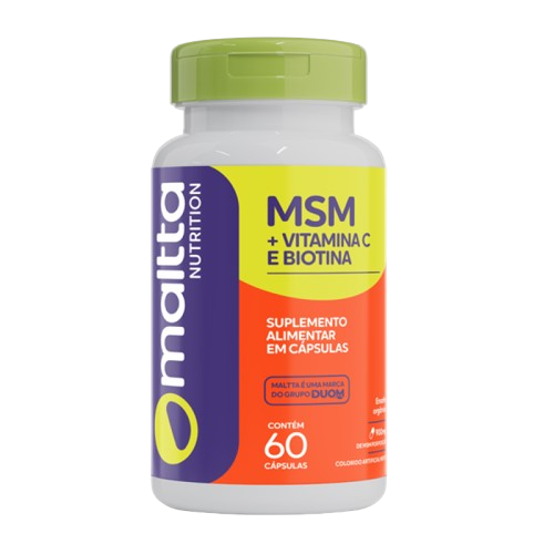 MSM + Vitamina C e Biotina, 60cps Maltta
