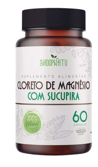 Cloreto de Magnesio com Sucupira, 60cps, 500mg.
