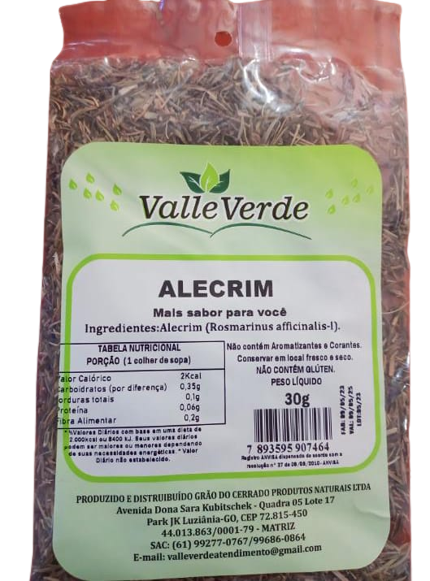 Alecrim 30g, Valle Verde.