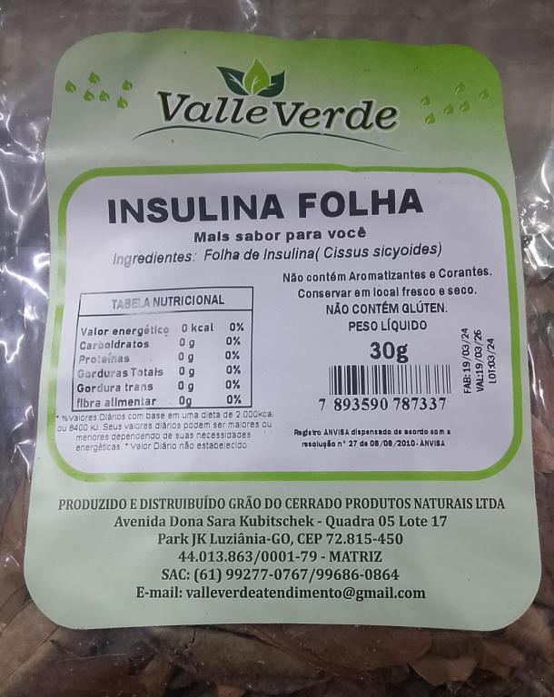Insulina Folha 30g, Valle Verde.