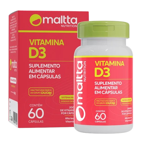 Vitamina D3 2000UI 60cps Maltta 450mg.