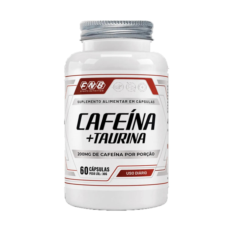 Cafeína e taurina 60 cápsulas 500mg FNB