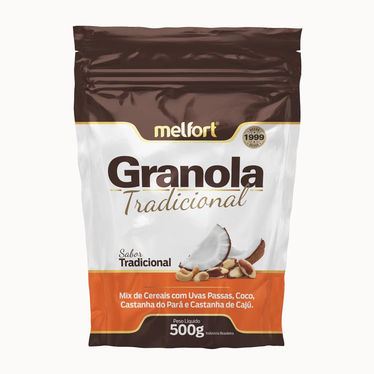 Granola tradicional 500g, 0% Gordura trans.