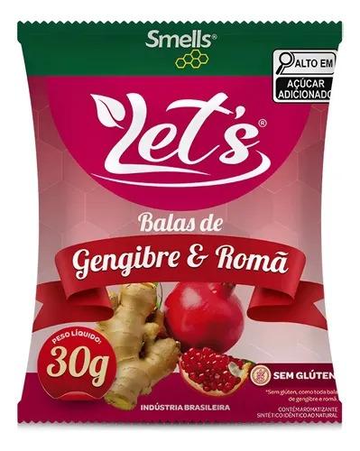 Balas de Gengibre e Romã Display c/ 12UN