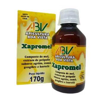 Xapromel ABV 170g - Composto de mel, ext. de propolis, sabores agriao, roma, gengibre e hortela.