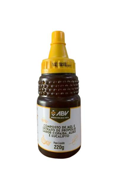 Composto bisnaga mel,propolis ,alho, eucalipto e copaiba 220 g.