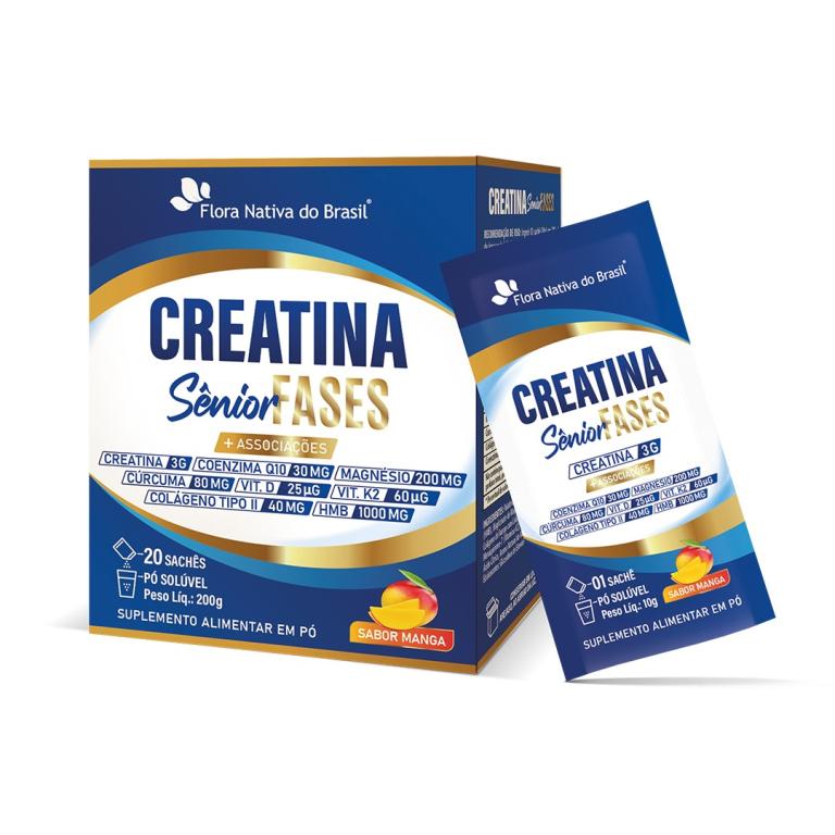 Creatina Senior Fases sabor Manga 20 saches
