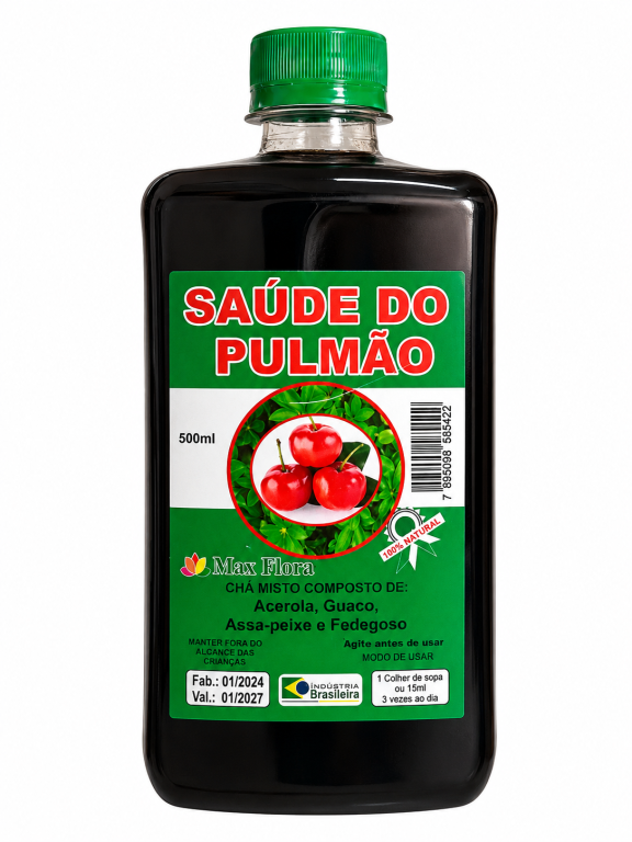 Suplemento Alimentar Saude do Pulmao 500ml.