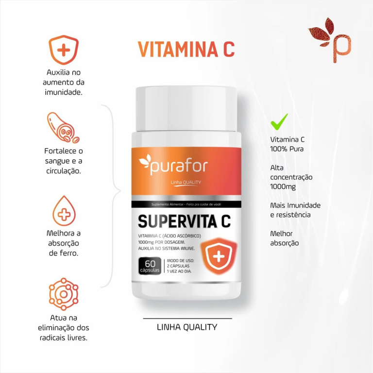 Supervita C Purafor 60cps.